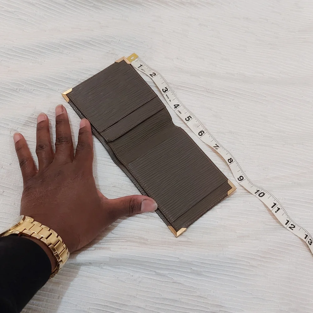 Fendi Brown Monogram Bifold Wallet with Corner Hardware